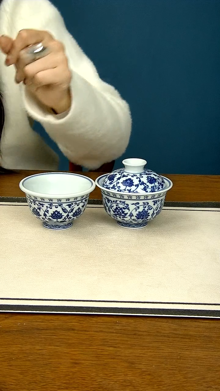 【闪购商品】青花缠枝莲两件套..大压