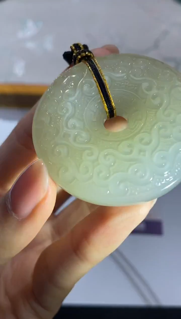 颈饰未镶嵌和田玉金****g374261/和田玉平安扣    多样性一件发