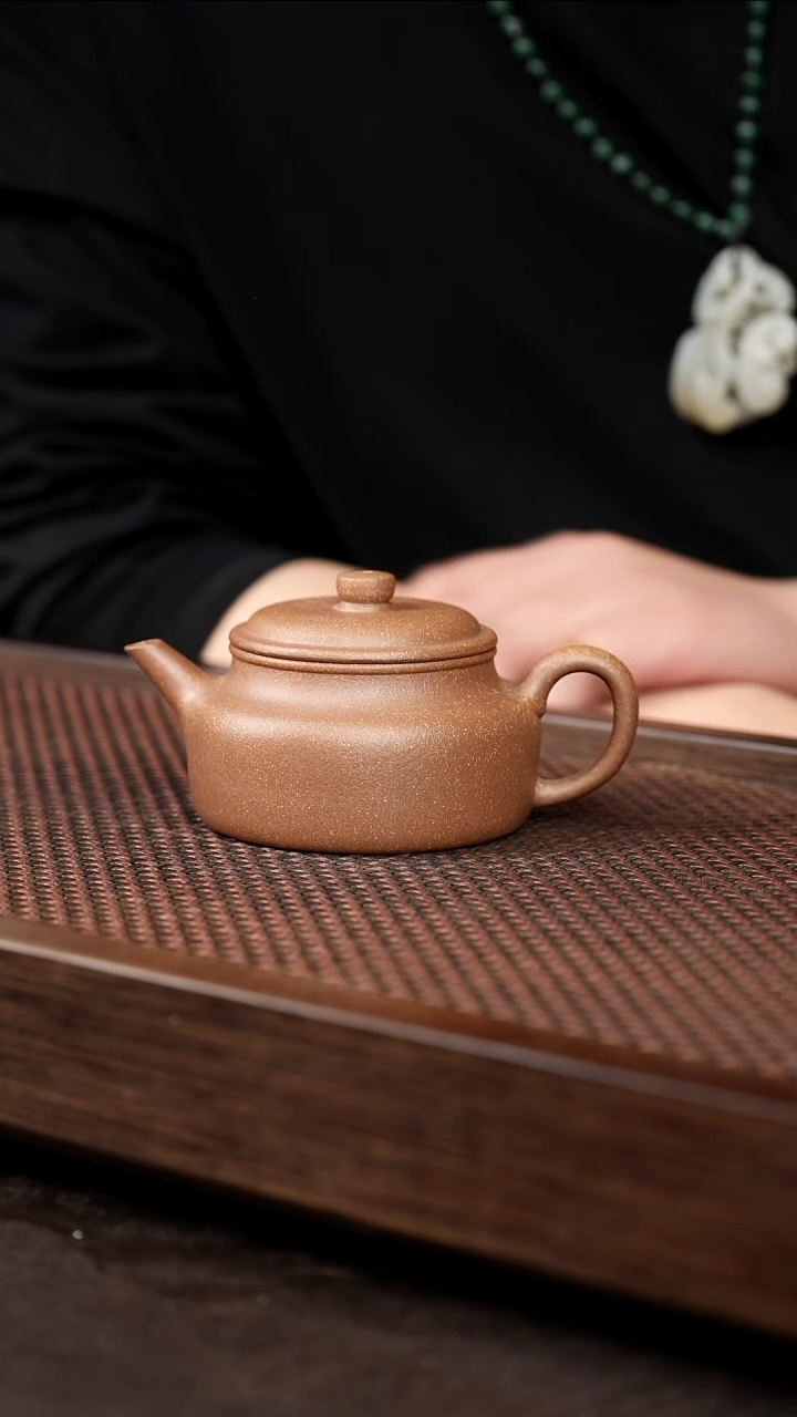 茶壶紫砂青降坡扁德中