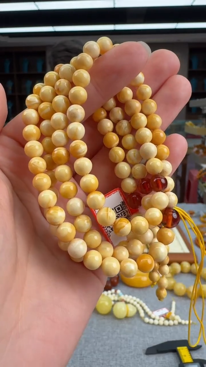 【闪购商品】琥珀颈饰未镶嵌777秒拍号