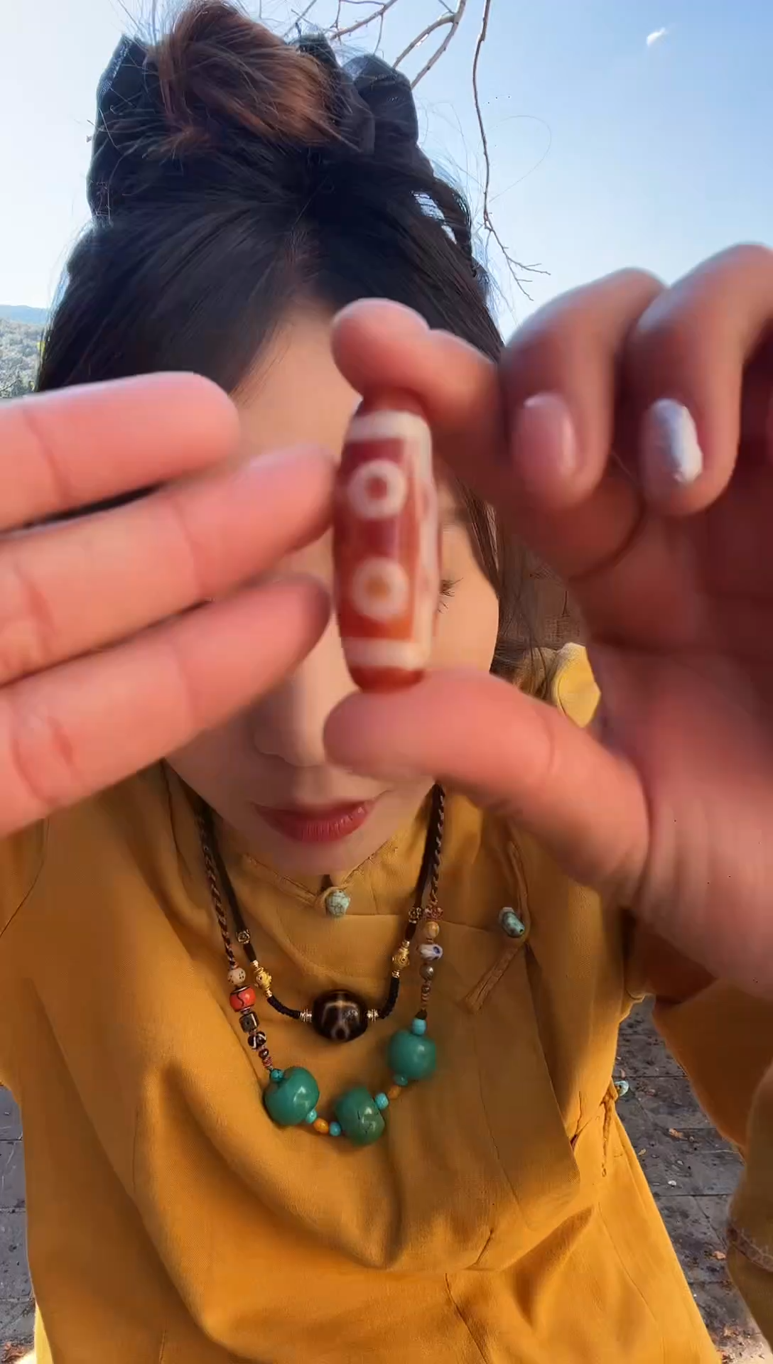 非金属无藏地老藏系珠串七眼