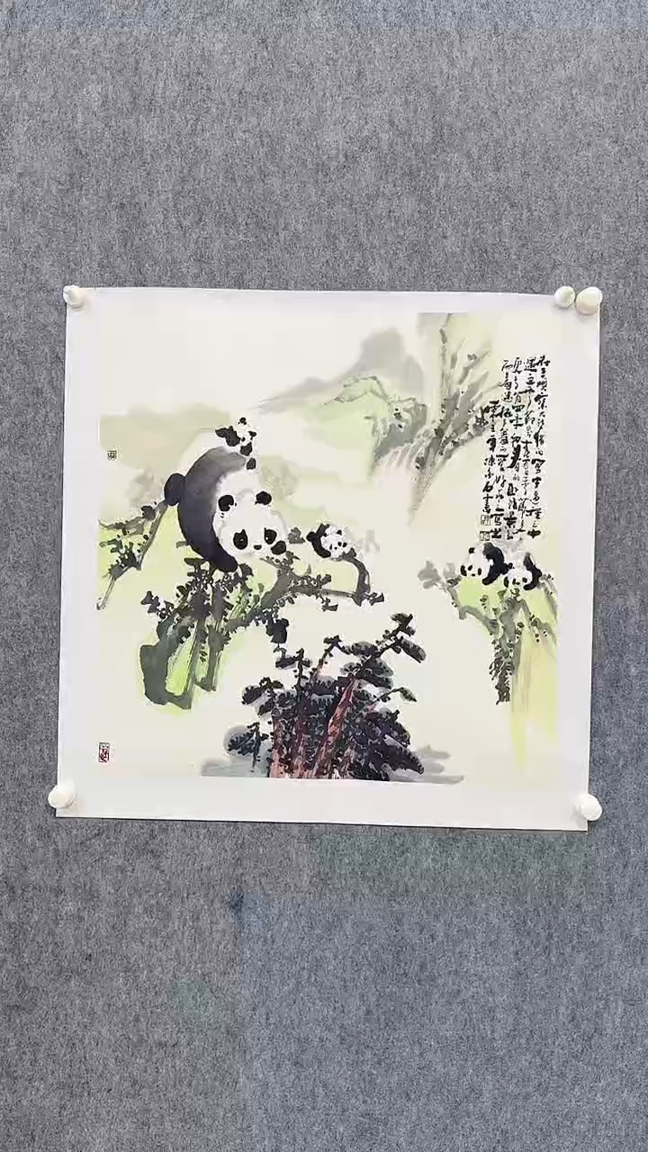 国画陈金石4平尺国画作品