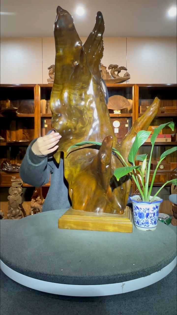 【闪购商品】金丝楠木雕随型摆件5