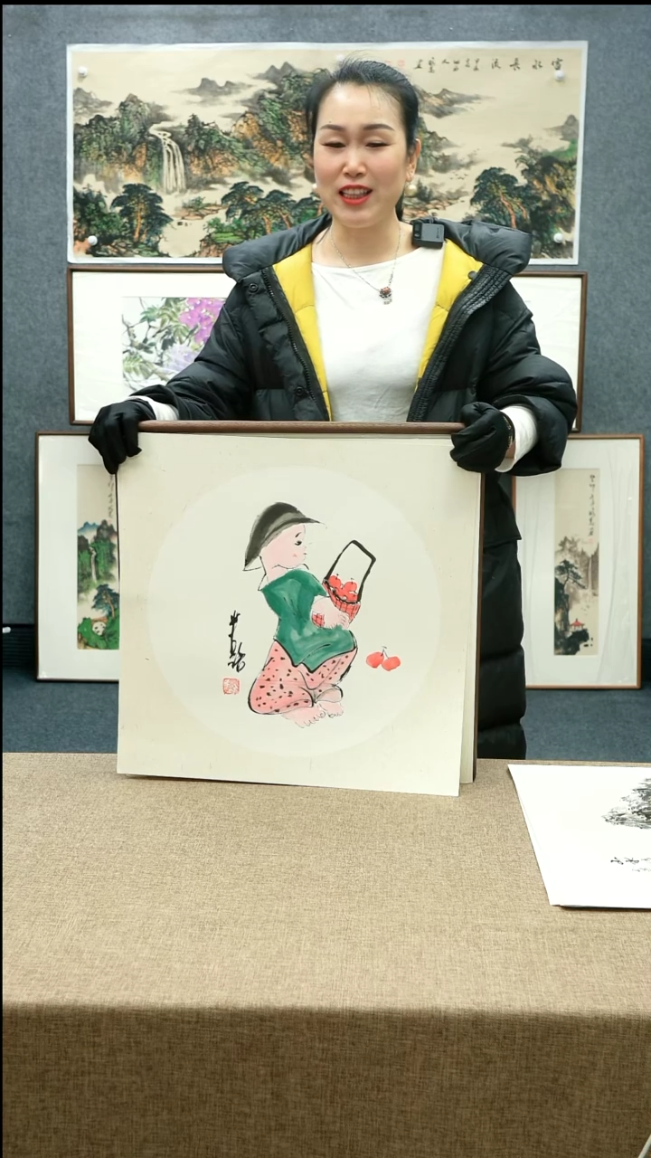 【闪购商品】国画52*52半路老师人物