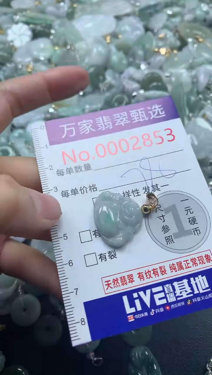 吊坠(不含链)未镶嵌翡翠2853