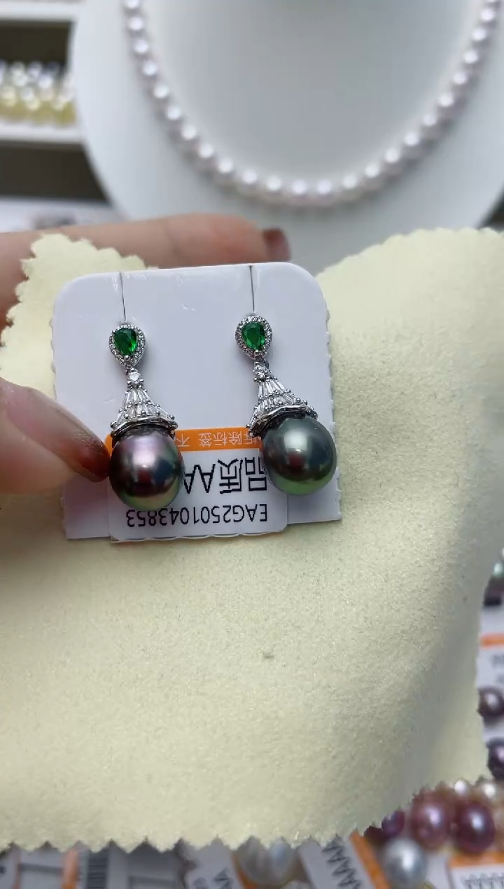 【闪购商品】海水珍珠耳饰银S925镶嵌W54