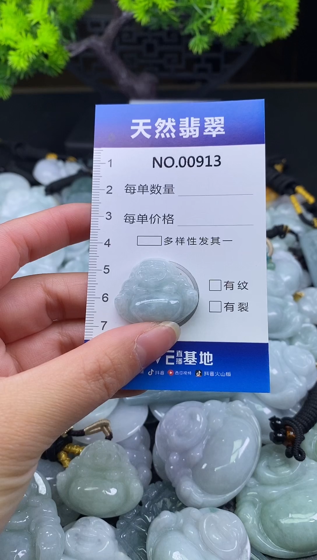 颈饰未镶嵌翡翠天然缅甸翡翠913