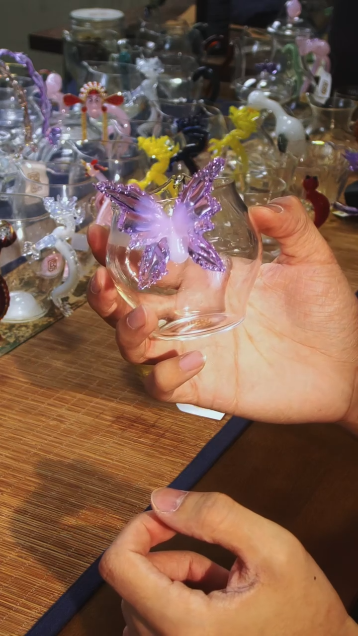 【闪购商品】蝴蝶公杯仙紫晶焱金标