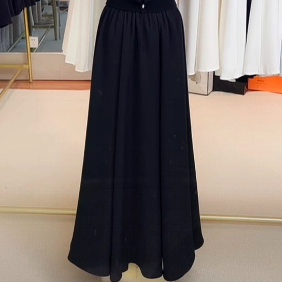 秋冬灯芯绒抗皱中长款半身裙大裙摆