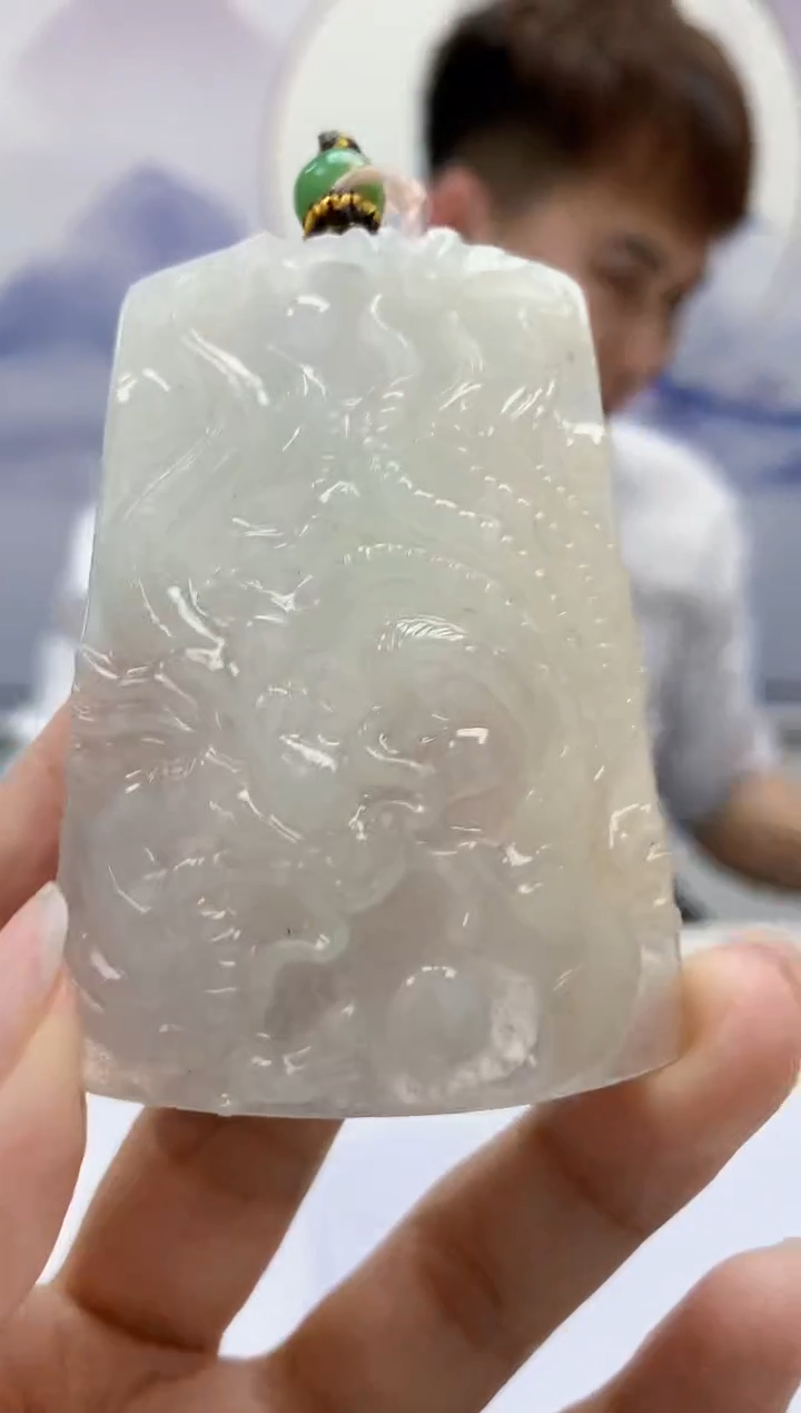 定制翡翠未镶嵌4868kk-毛货挂件175