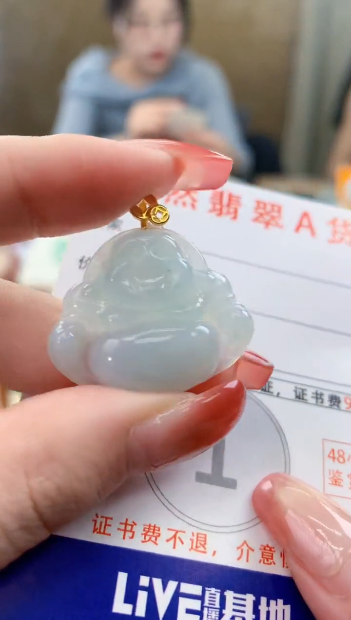 颈饰未镶嵌翡翠天然A货翡翠挂件