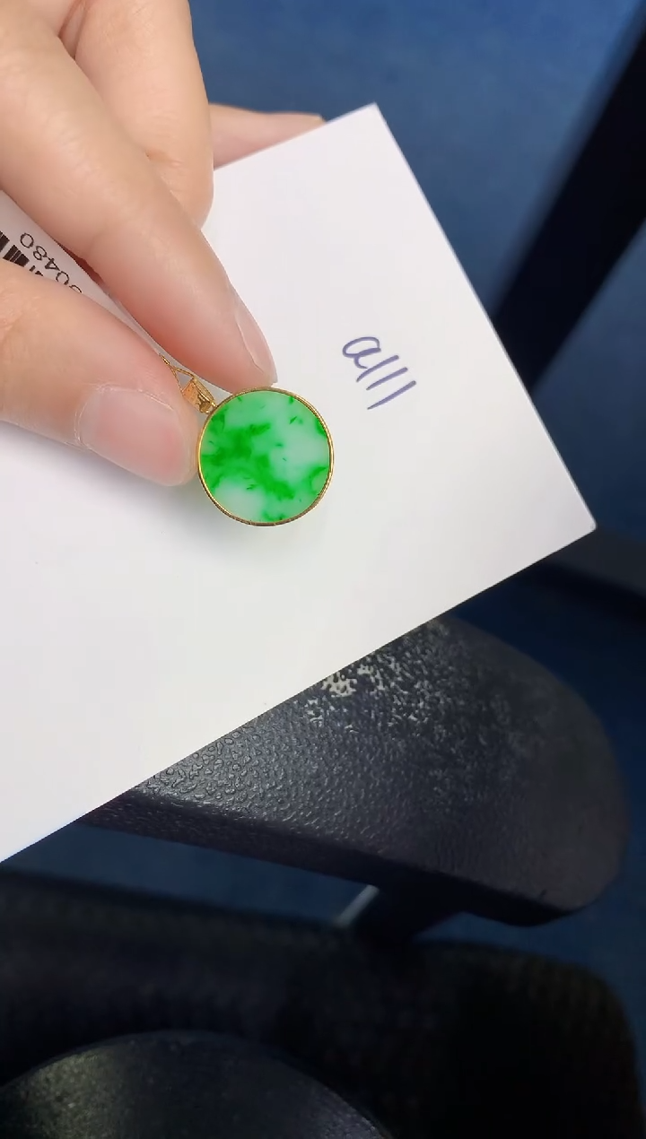 【闪购商品】翡翠颈饰18K金镶嵌000000000
