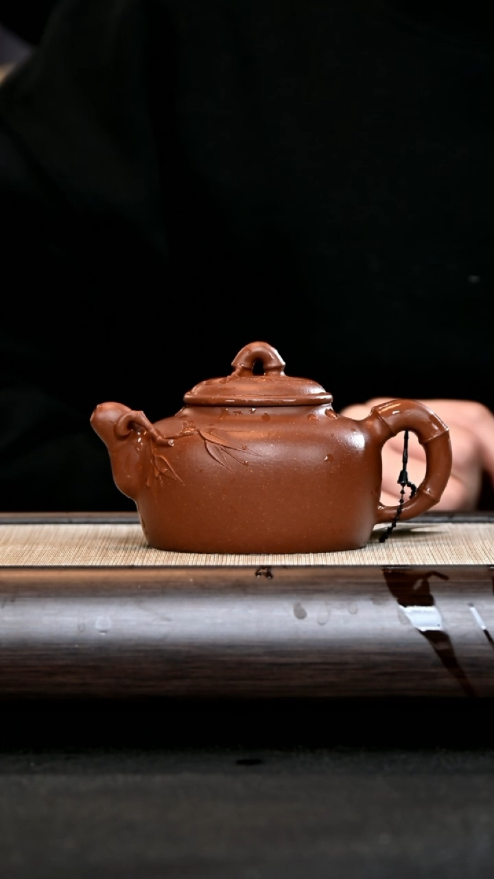 【闪购商品】紫砂茶壶全手竹段 降坡