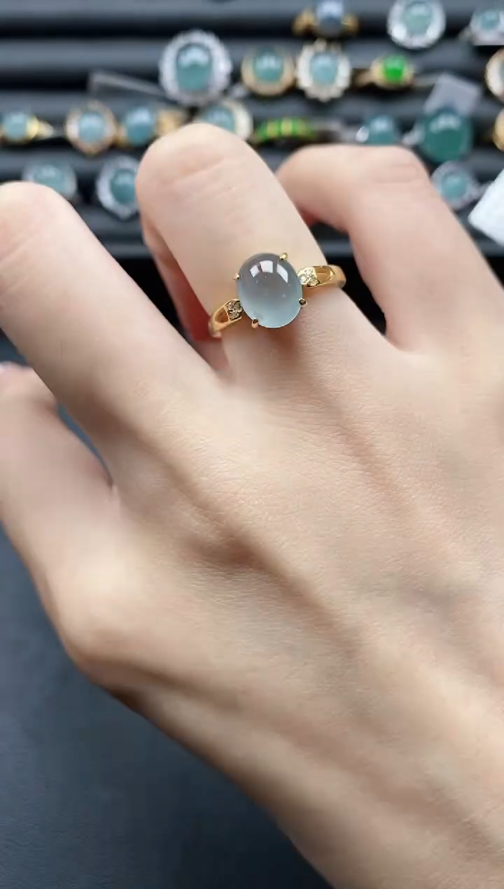 【闪购商品】翡翠戒指银S925镶嵌11111