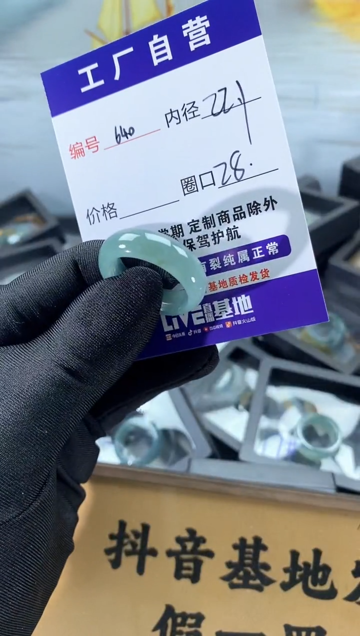 未镶嵌戒圈翡翠640