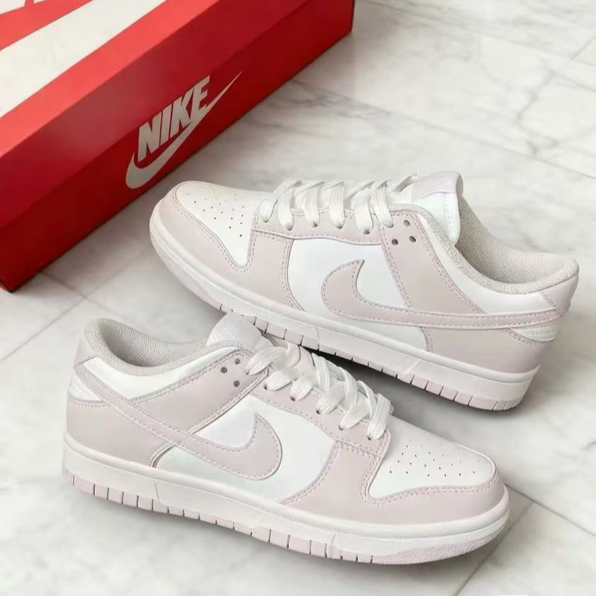 NIKE/耐克Dunk Low女款白粉舒适百搭耐磨低帮休闲板鞋FB9109128