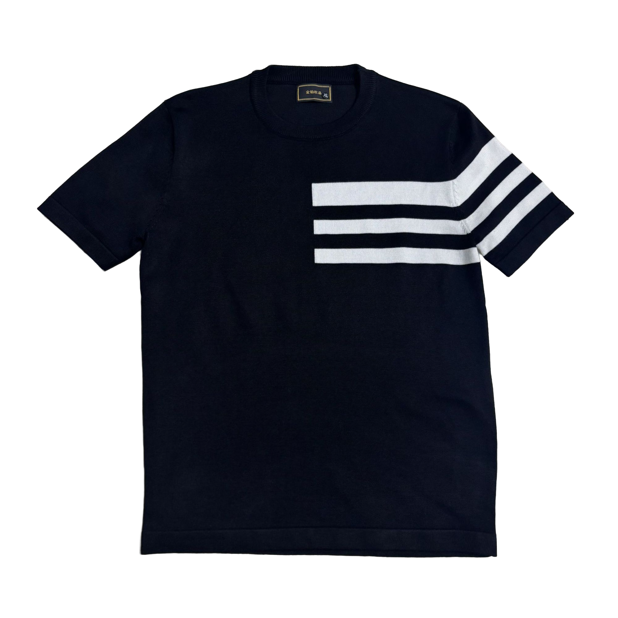 男士冬季针织加厚短袖3025款圆领时尚百搭舒适款经典