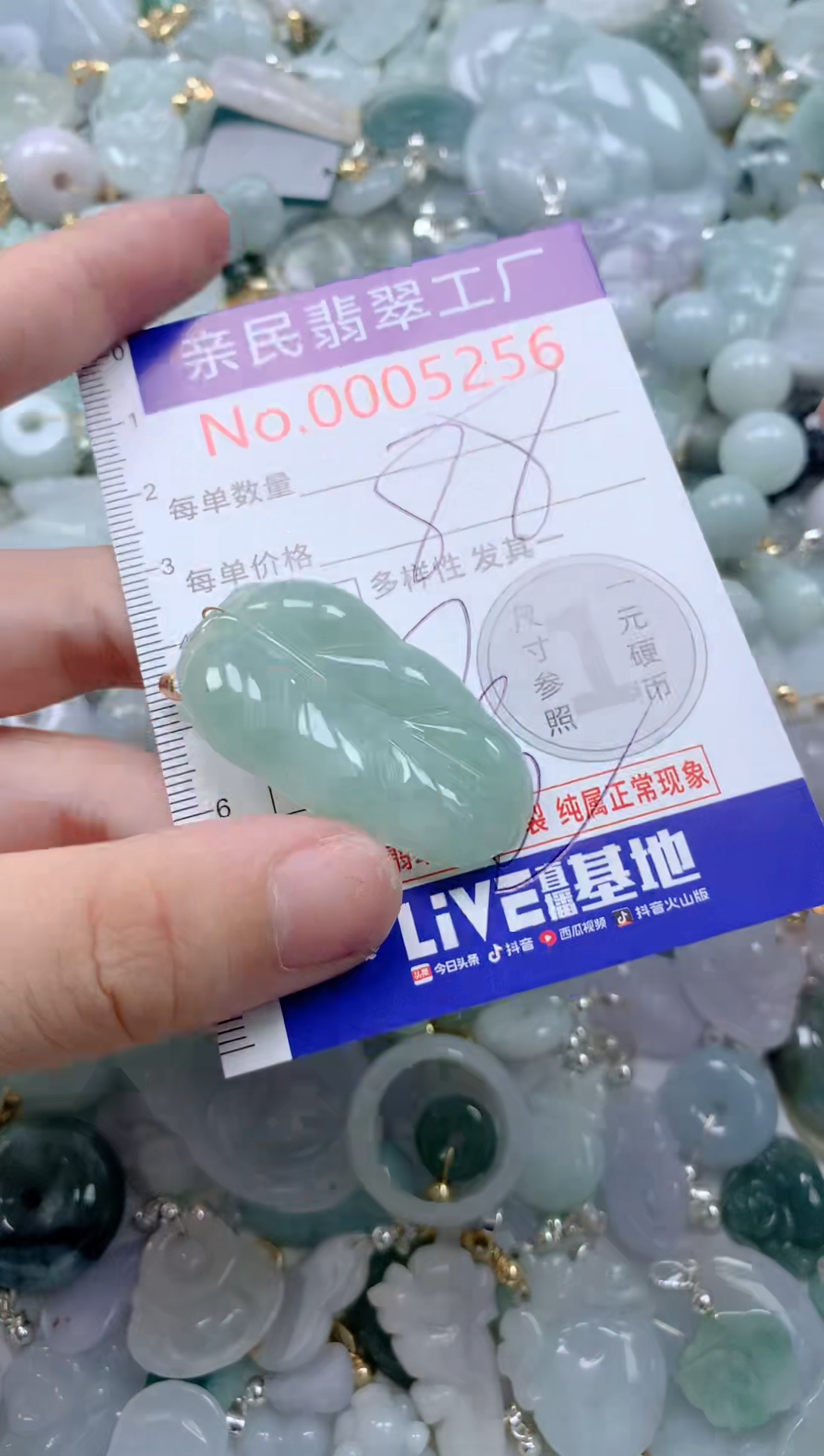 翡翠未镶嵌吊坠(不含链)5256