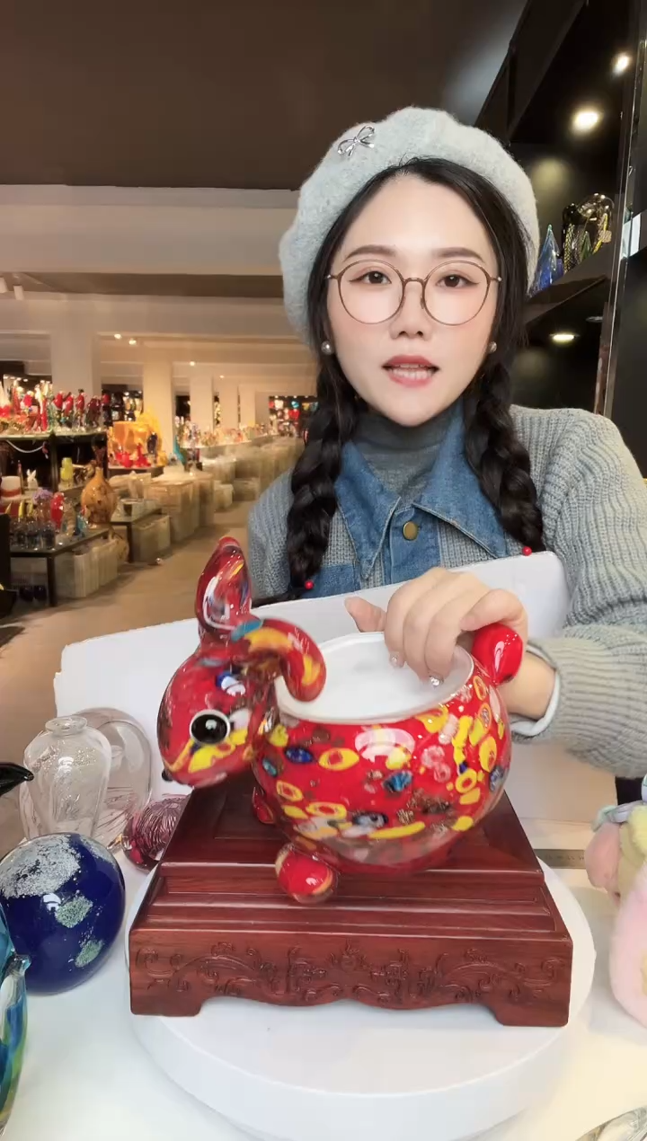 【闪购商品】茶盏琉璃摆件家居摆件