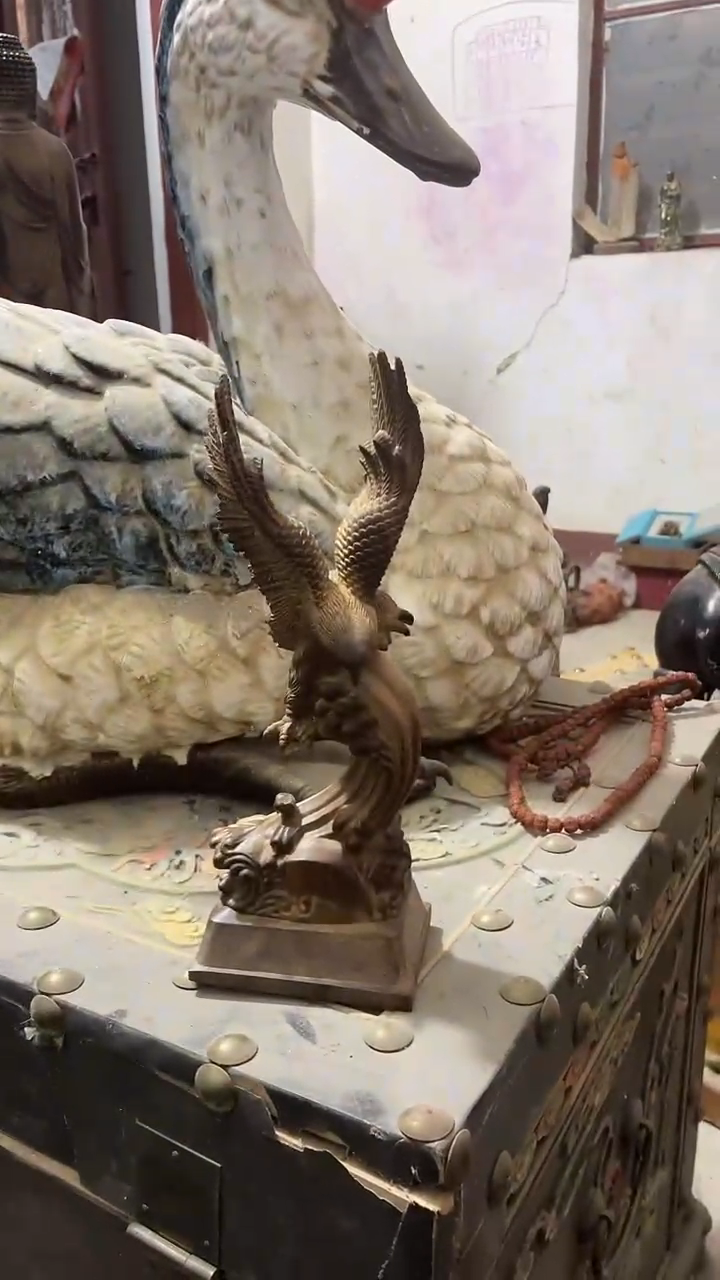 【闪购商品】木木雕新年快乐香木摆件