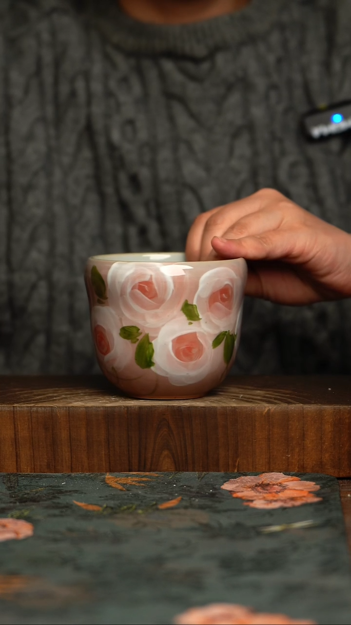 瓷片釉下彩手工手绘同款陶器