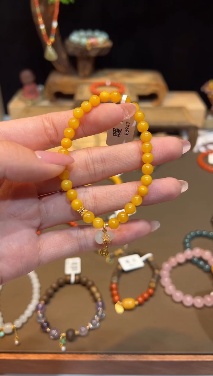 未镶嵌琥珀手饰手饰@@E6947