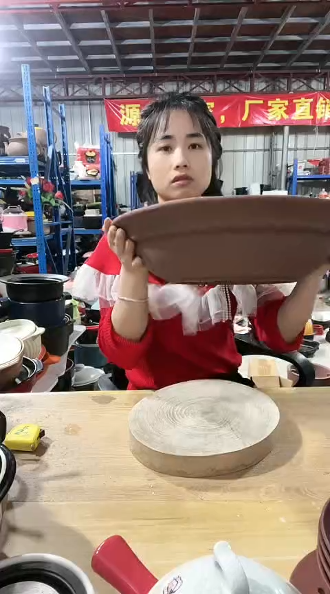 陶瑕疵39帽锅不带盖孤品