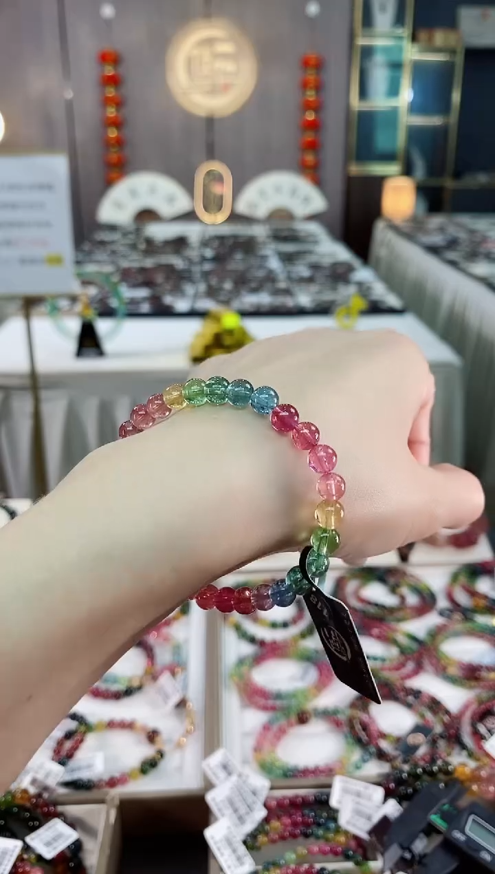 单圈手串6mm+未镶嵌碧玺（多样性发一条）hon