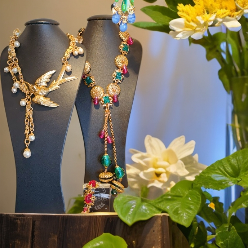 铜合金琉璃项链 首饰扣号链接，多样性发货，