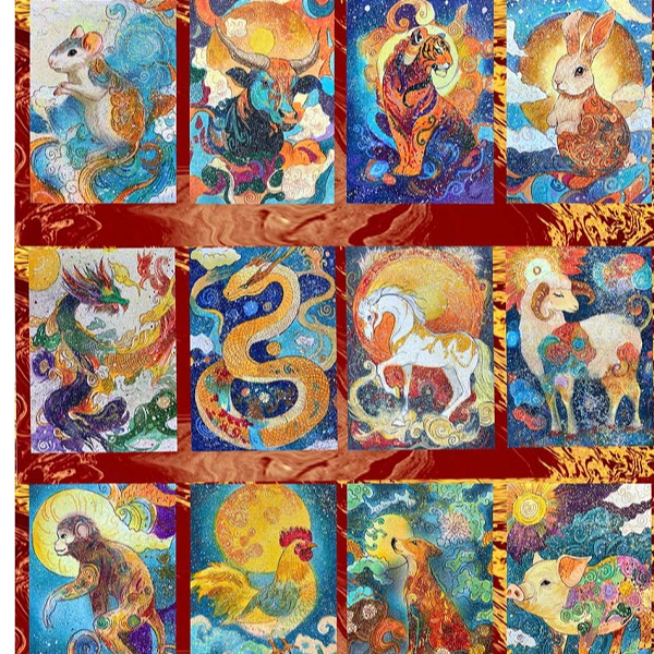 安可【拆盒】鸿梦工作室《鸿运当头，十二守护》手绘 收藏卡片默认代拆