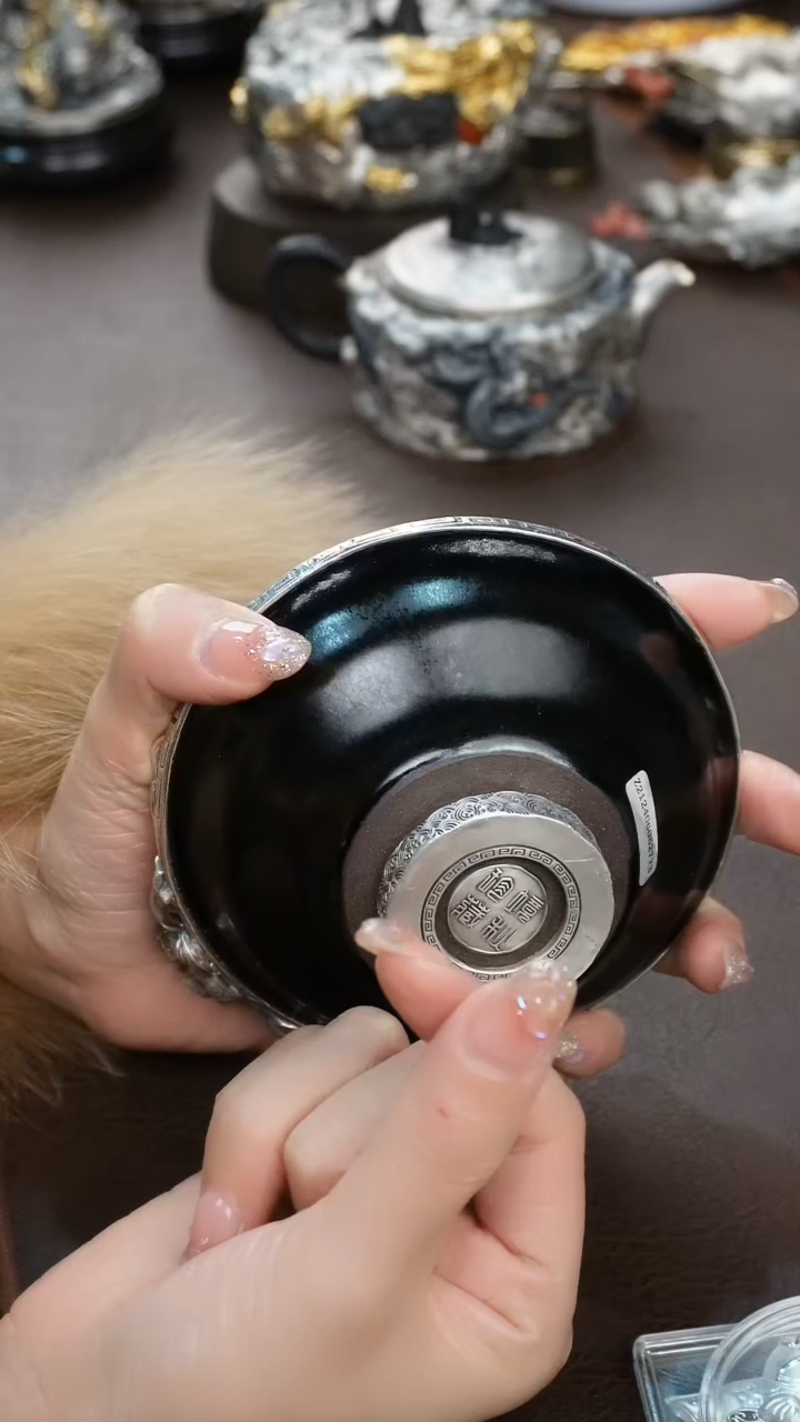 【闪购商品】境秋建盏主人杯高定