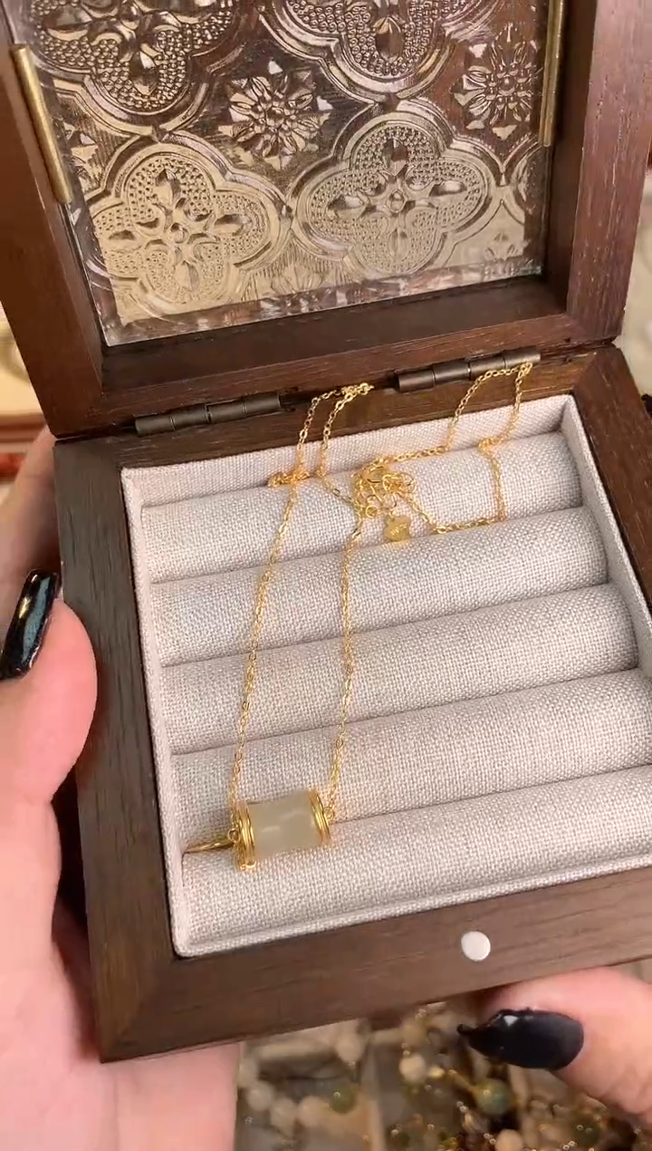 【闪购商品】和田玉颈饰未镶嵌和田玉节节高升款锁骨链