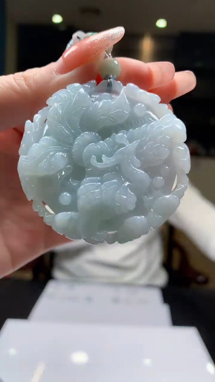 【闪购商品】定制翡翠未镶嵌1074-毛货挂件21