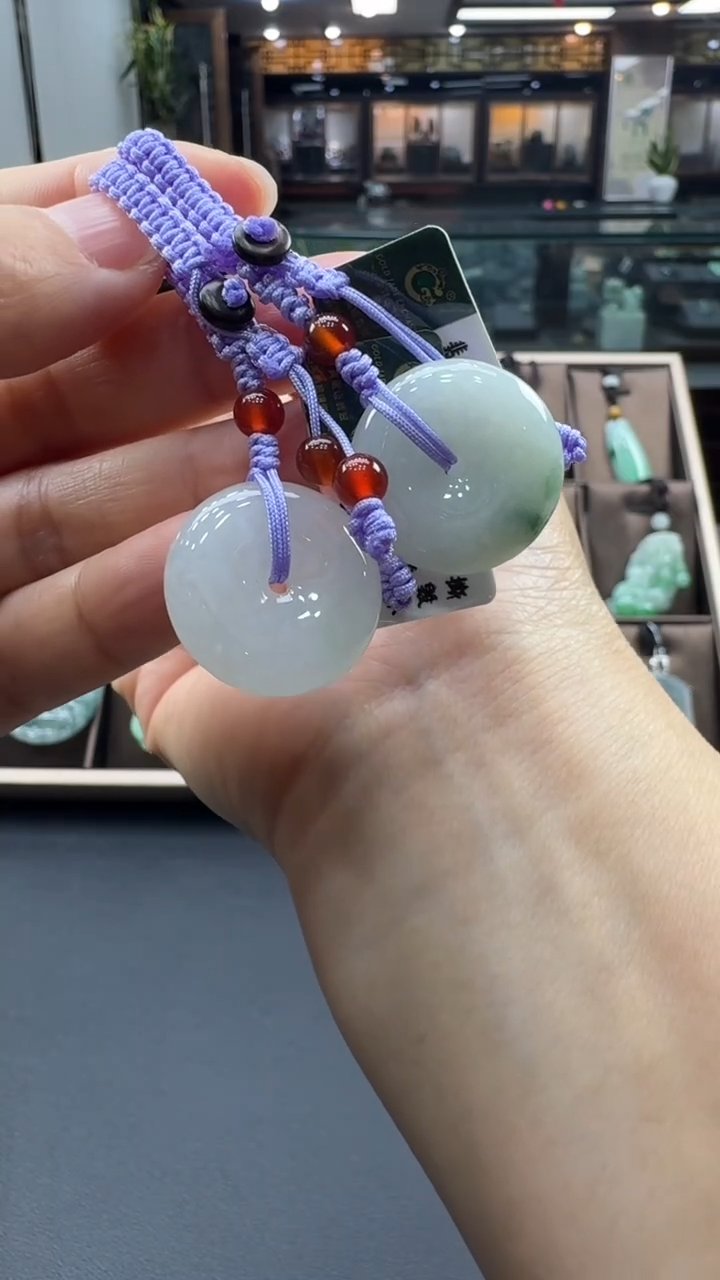 未镶嵌挂件翡翠平安扣包挂多样性发其一