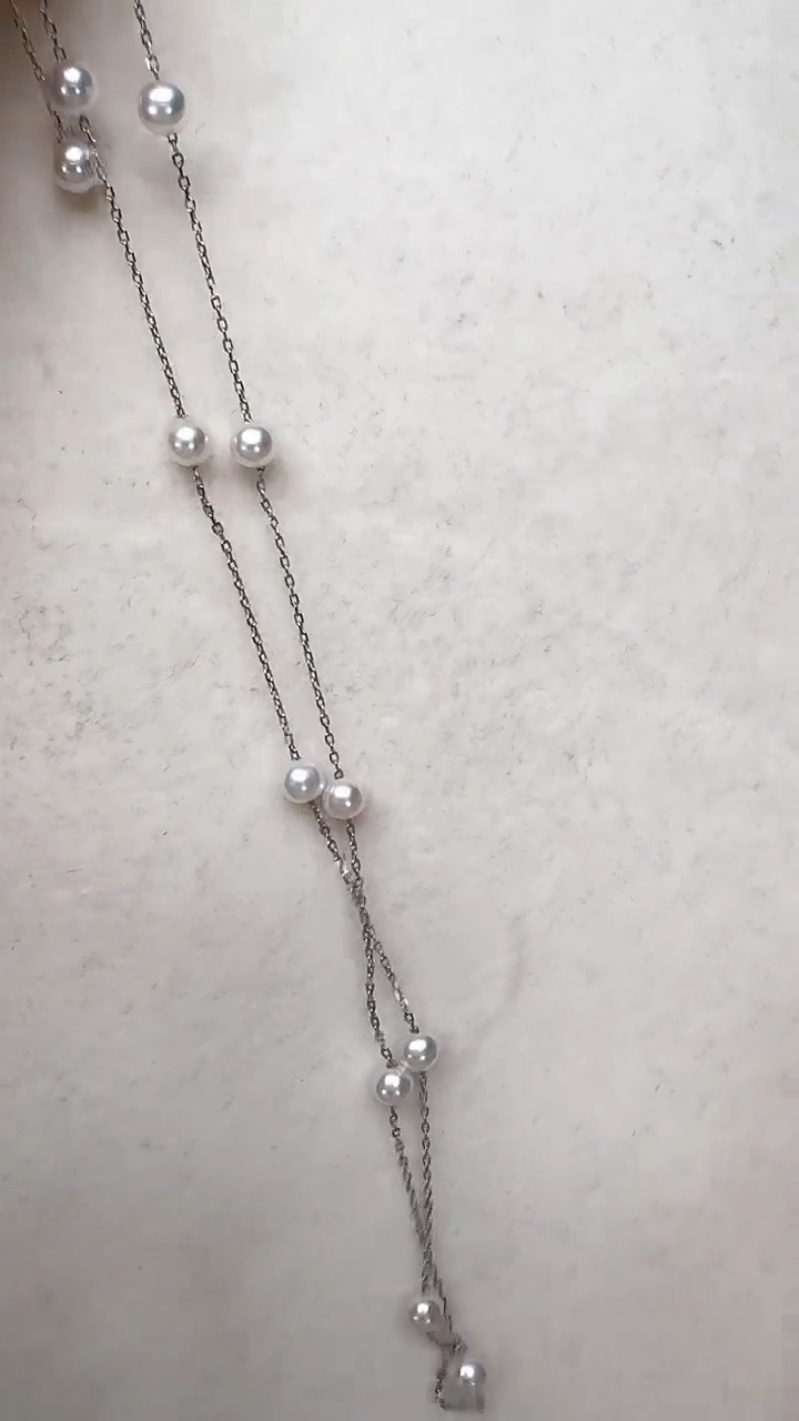 【闪购商品】淡水珍珠颈饰银S925镶嵌银色满天星
