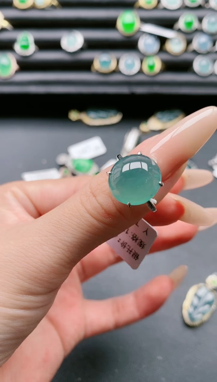 【闪购商品】翡翠戒指银S925镶嵌11111