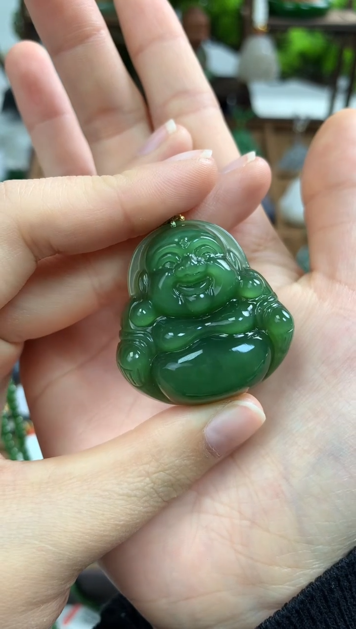 【闪购商品】和田玉颈饰未镶嵌吊坠35mm