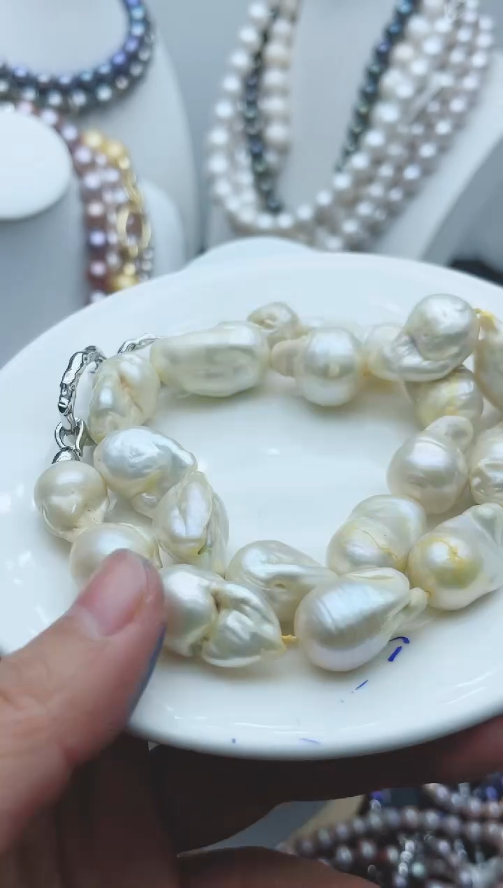 【闪购商品】淡水珍珠颈饰钛钢1