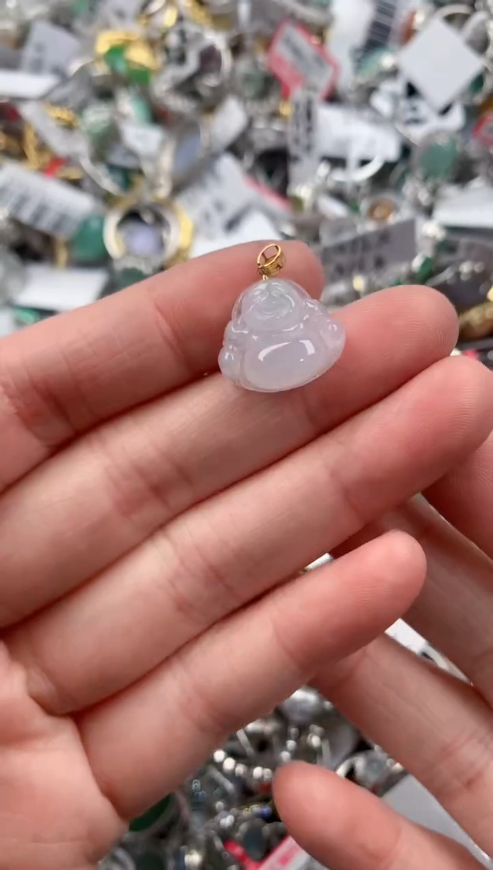 18K金镶嵌戒指翡翠222              2