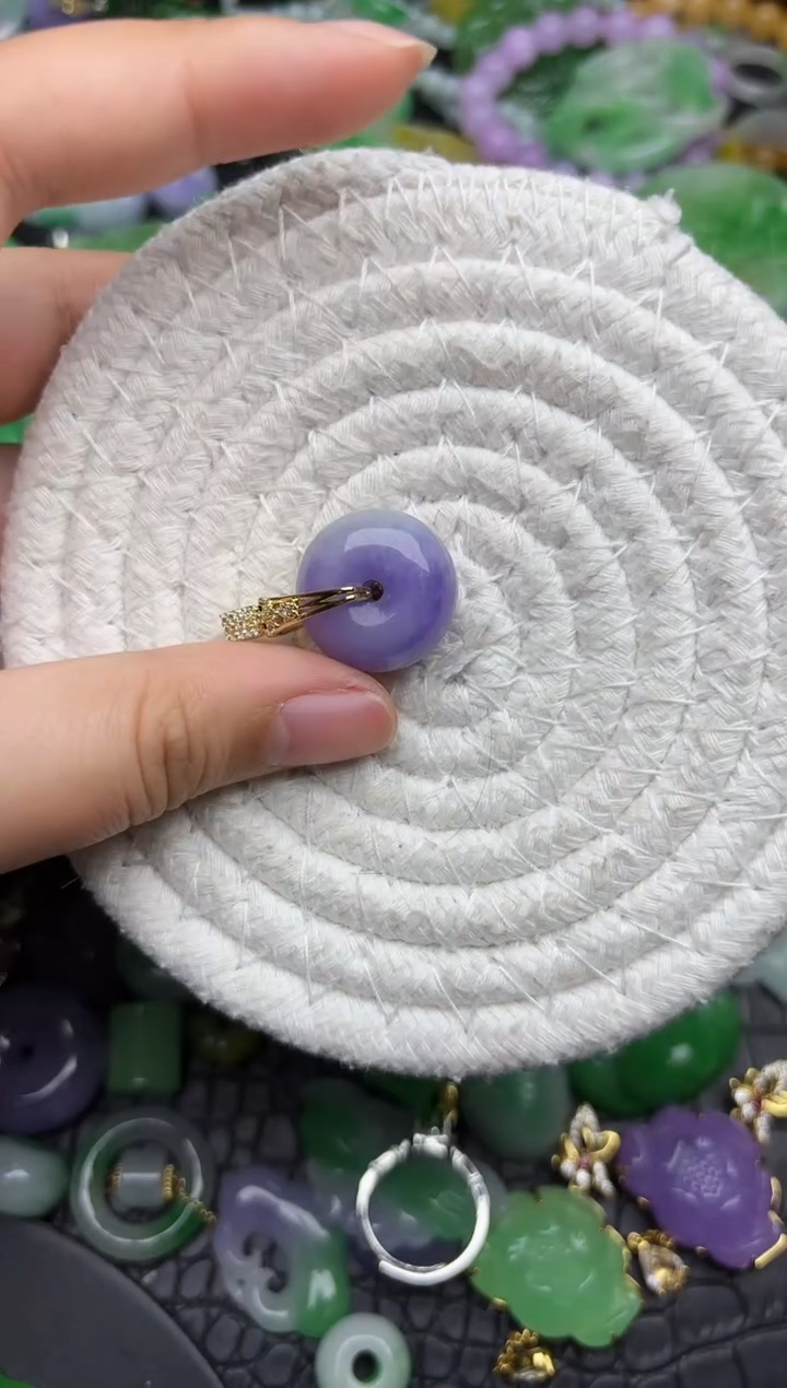 颈饰未镶嵌翡翠缅甸翡翠吊坠