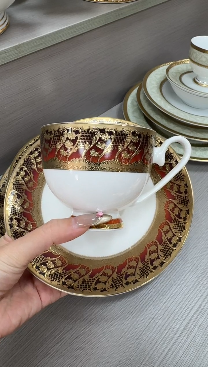 【闪购商品】瓷片200毫升杯碟福利款