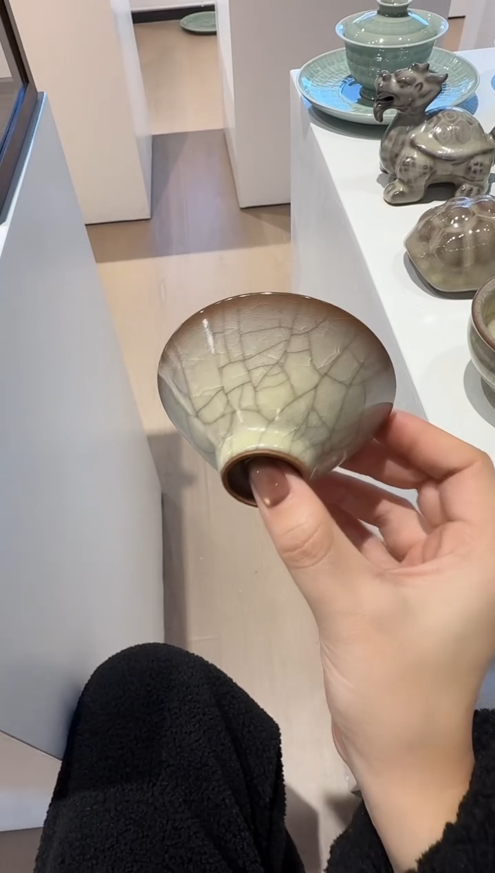 青瓷手工茶器包邮