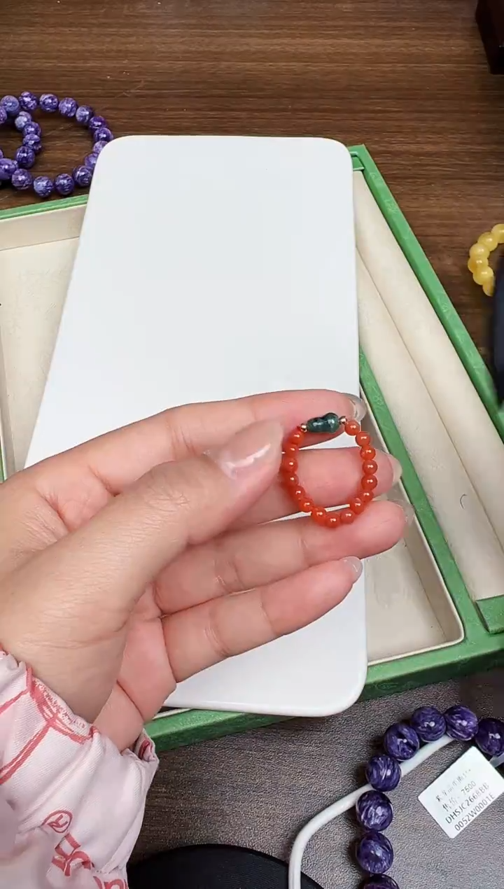 未镶嵌南红玛瑙戒圈悦3935