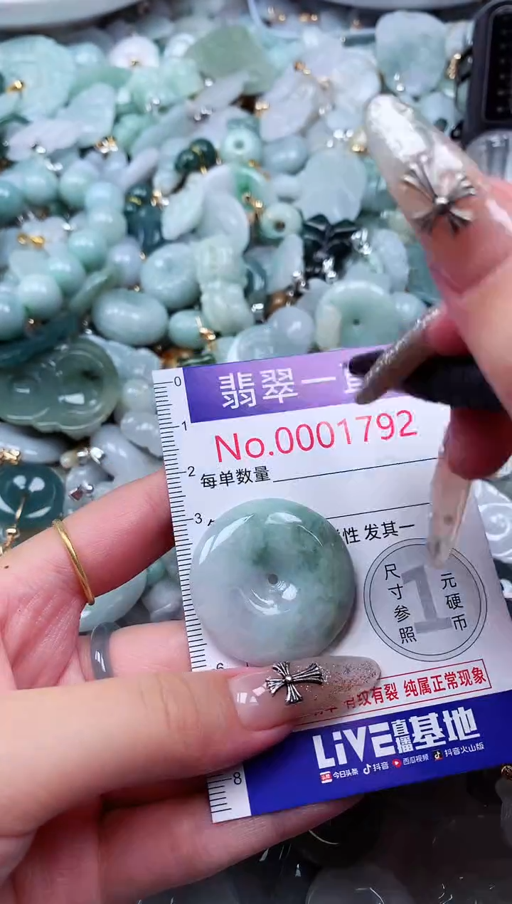 翡翠未镶嵌吊坠(不含链)1792