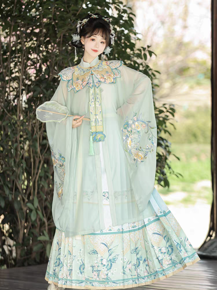 青筏画卿颜汉服单件半袖春夏春夏