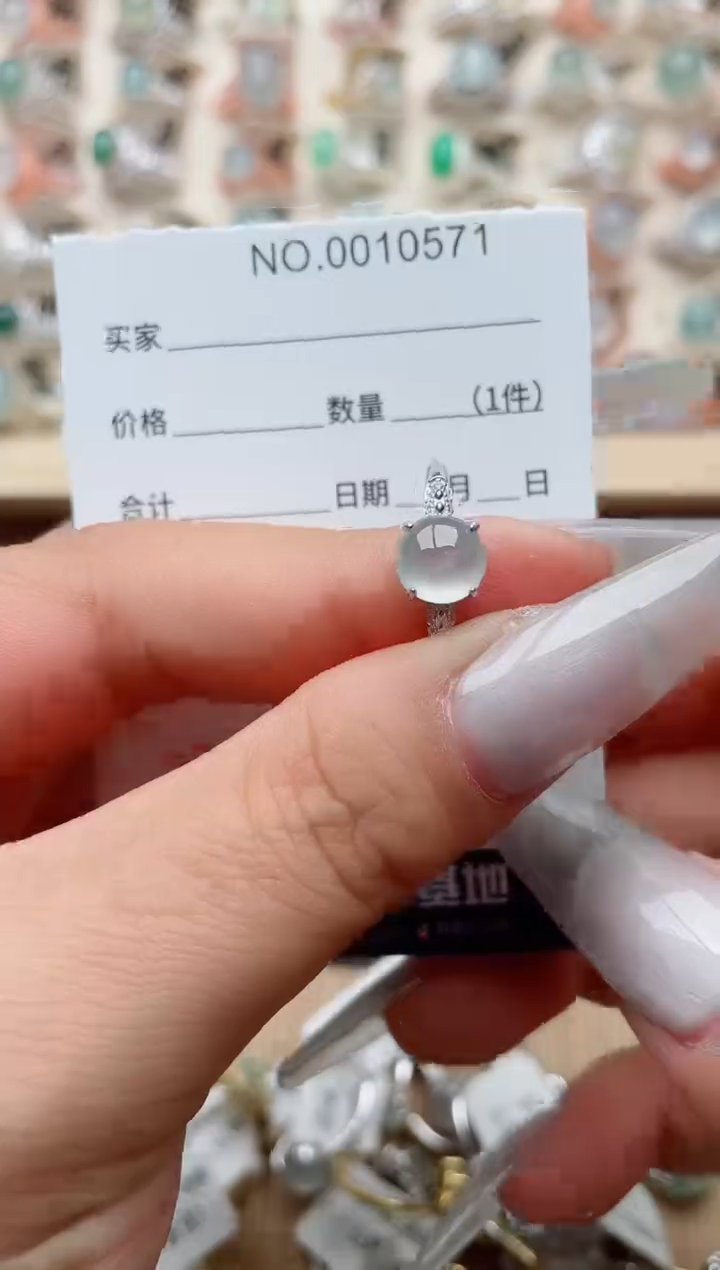 【闪购商品】翡翠戒指银S925镶嵌·