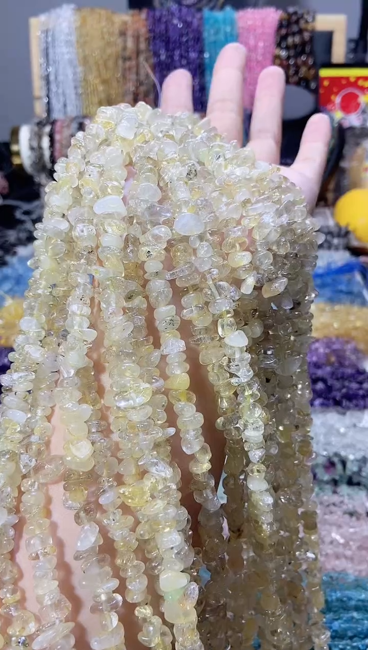 未镶嵌珠宝半成品水晶金发晶
