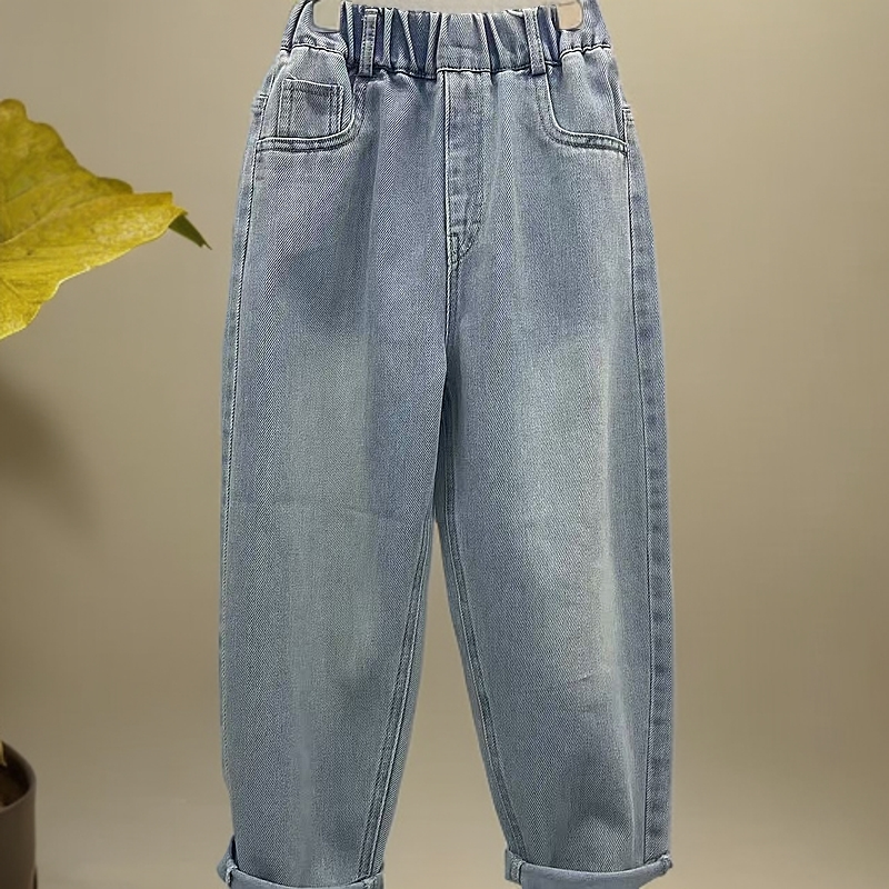 爆款男童哪吒刺绣牛仔裤2025新款春秋款中大儿童休闲裤裤子