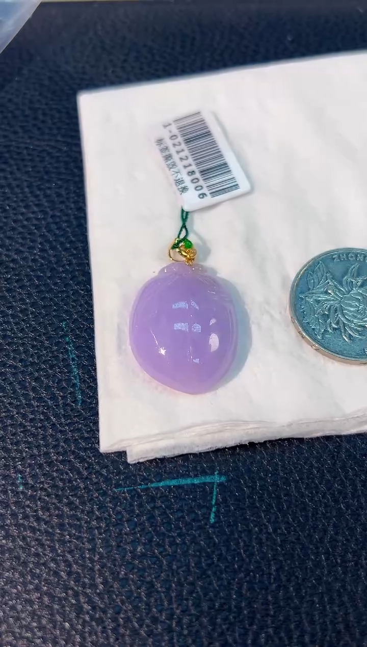 颈饰18K金镶嵌翡翠 缅料A货/支持复检/一件