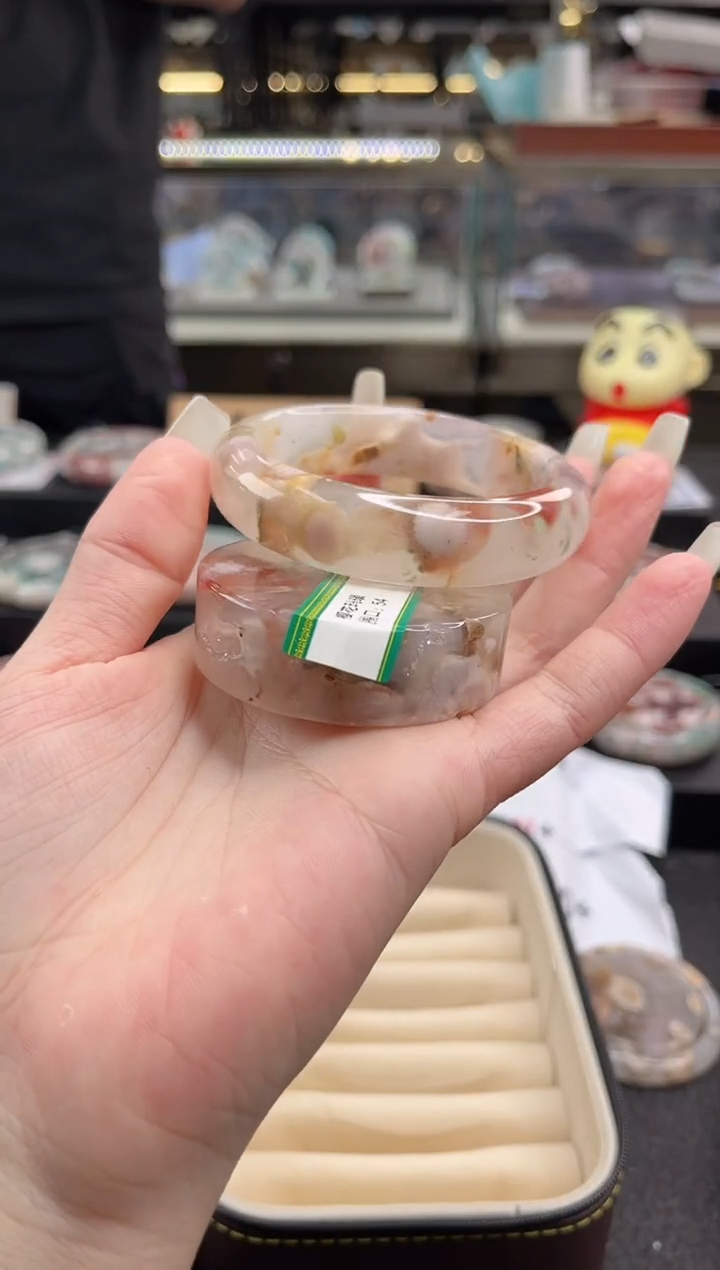 未镶嵌手镯石英质玉55圈口（赠品镯心）S951627